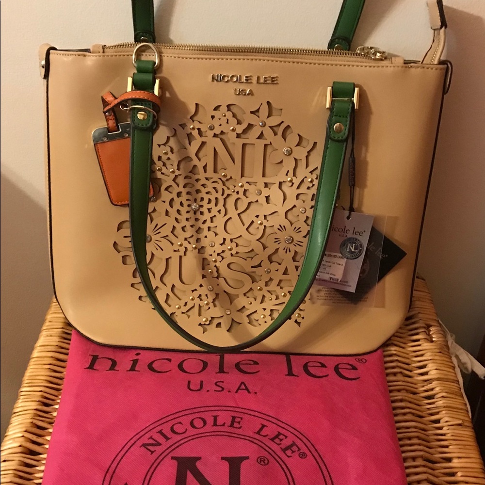 Nicole Lee Keisha Laser Cut Tote